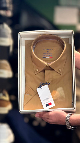 ✨پیراهن جعبه ای مردانه✨ برند TOMMY با بیش از 40 رنگ بندی خاص